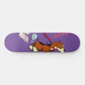 Cartoon Lässig Cool Hunde unsex Sneakers zwei Farb Skateboard (Horizontal)