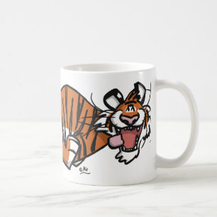 Cartoon-laufende Tiger-Tasse Kaffeetasse