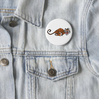 Cartoon läuft Tiger Button