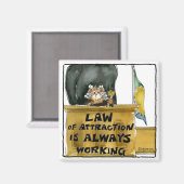 Cartoon Law Attraction Hamster Richter Magnet (Vorderseite/Rückseite)