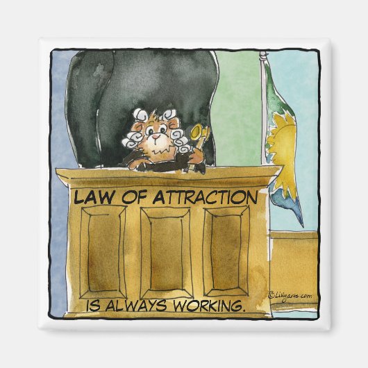 Cartoon Law of Attraction Magnet (Vorne)