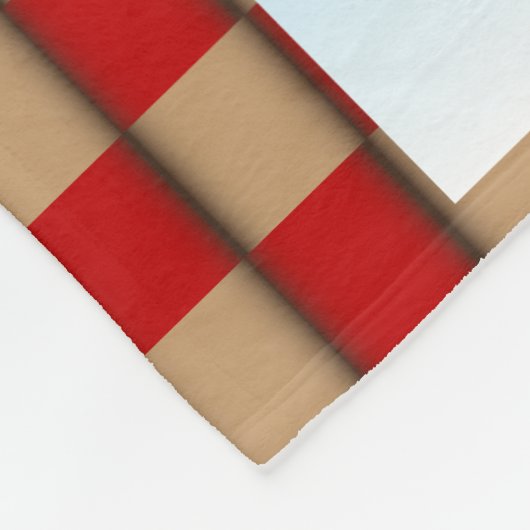 Cartoon-Lebkuchen-Mann-Bäcker Fleecedecke (Ecke)