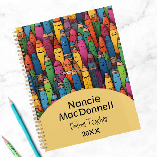 Cartoon Lehrerin Careon Pattern Planer