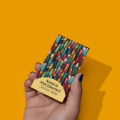 Cartoon Lehrerin Careon Pattern Visitenkarte