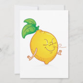 Cartoon Lemon Einladungen (Vorderseite)