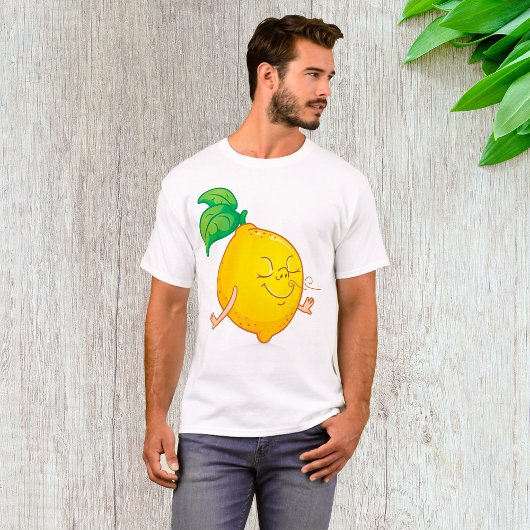 Cartoon Lemon Mens T - Shirt