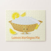 Cartoon Lemon Meringue Pie-Zeichen Puzzle (Horizontal)
