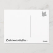 Cartoon Leopard Gecko Postkarte (Rückseite)