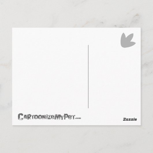 Cartoon Leopard Gecko Postkarte (Rückseite)