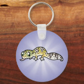 Cartoon Leopard Gecko Schlüsselanhänger (Vorderseite)