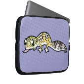 Cartoon-LeopardGecko Laptopschutzhülle (Vorne Rechts)