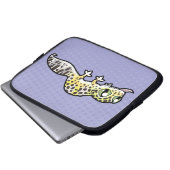 Cartoon-LeopardGecko Laptopschutzhülle (Vorne Knopf)