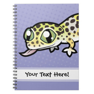 Cartoon-LeopardGecko Notizblock