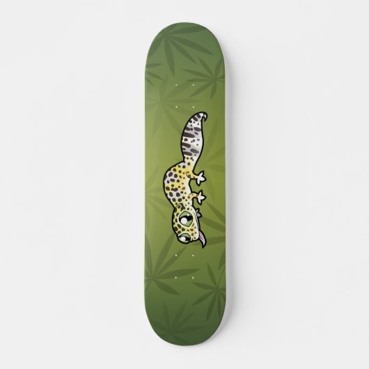 Cartoon-LeopardGecko Skateboard (Vorne)
