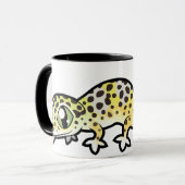 Cartoon-LeopardGecko Tasse (Vorderseite Links)