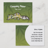 Cartoon-LeopardGecko Visitenkarte (Vorne/Hinten)