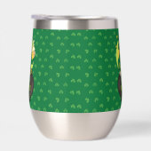 Cartoon leprechaun in einem Topf mit einem Pint (Rechts)