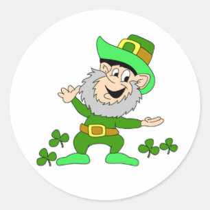Cartoon Leprechaun Sticker