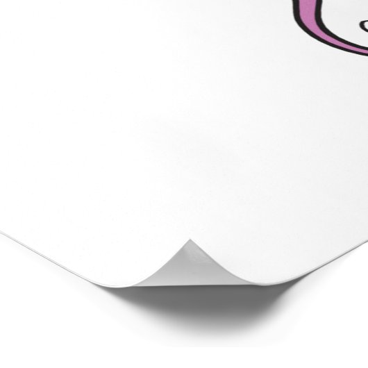 Cartoon-Libelle Poster (Ecke)