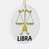 Cartoon Libra Scales Keramik Ornament (Rechts)