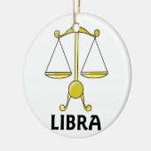 Cartoon Libra Scales Keramik Ornament (Links)