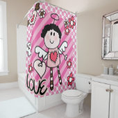Cartoon-Liebe-Engel Duschvorhang (Beispiel)