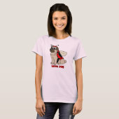 Cartoon-Liebe-Mops-T - Shirt (Vorne ganz)