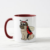 Cartoon-Liebe-Mops-Tasse Tasse (Links)