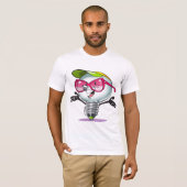Cartoon Lightbulb Mens T - Shirt (Vorne ganz)