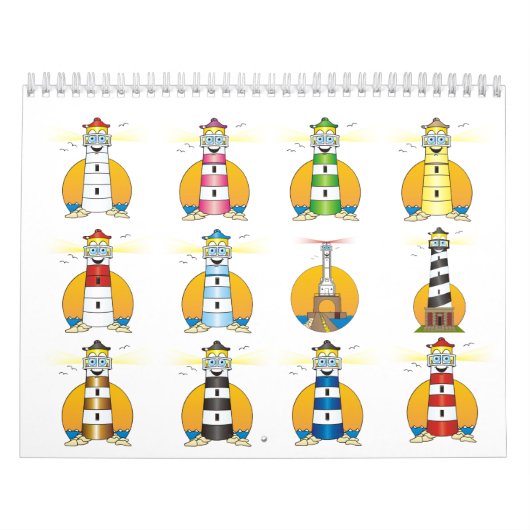 Cartoon Lighthouse Kalender (Titelbild)