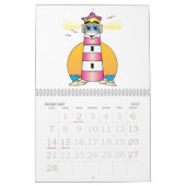 Cartoon Lighthouse-Kalender Kalender (Feb 2027)
