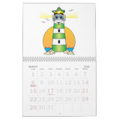 Cartoon Lighthouse-Kalender Kalender (Mär 2026)