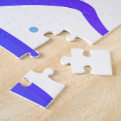 Cartoon Lila Octopus Tier Puzzle (Seite)