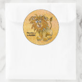 Cartoon Lion Dank einer milLION Custom Stickers (Tasche)