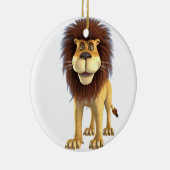 Cartoon Lion Keramik Ornament (Rechts)