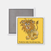 Cartoon Lion Personalisierte Magnete Magnet (Vorderseite/Rückseite)