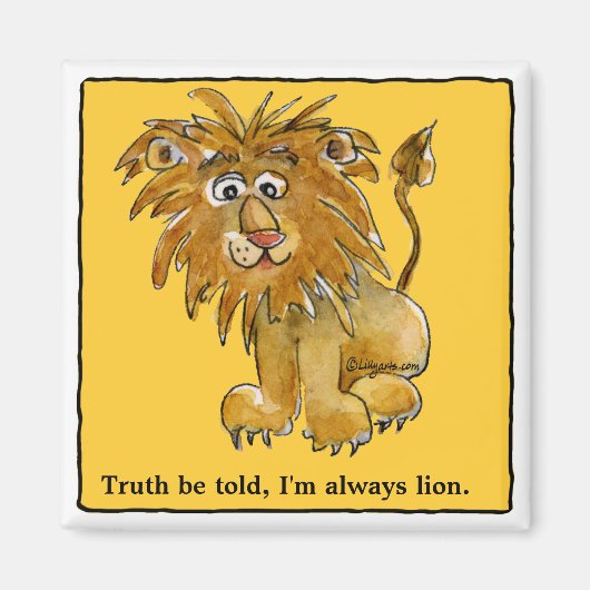 Cartoon Lion Personalisierte Magnete Magnet (Vorne)