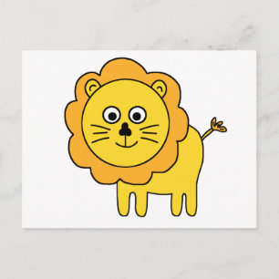 Cartoon Lion Postkarte