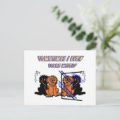 Cartoon Lion Postkarte (Stehend Vorderseite)