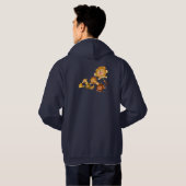 Cartoon Lions' Parade Hooded Sweatshirt (hinten) (Schwarz voll)