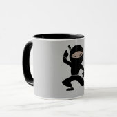 Cartoon Little Ninja Krieger Tasse (Vorderseite Links)
