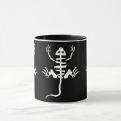 Cartoon Lizard Skeleton Knochen Tasse (Zentrum)