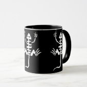 Cartoon Lizard Skeleton Knochen Tasse (VorderseiteRechts)
