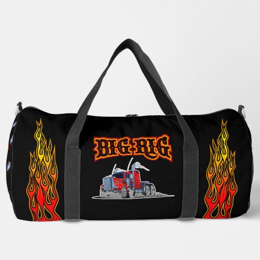 Cartoon LKW "Big Rig" Duffle Bag (Vorderseite)