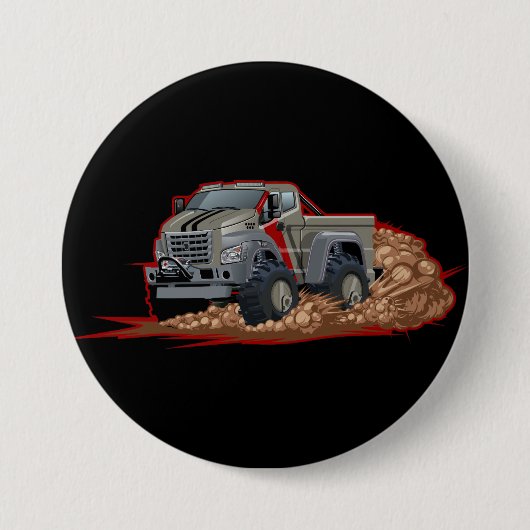 Cartoon-LKW Button (Vorderseite)