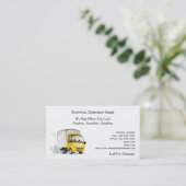 Cartoon-LKW in Motion Shipping Moving Company Visitenkarte (Stehend Vorderseite)