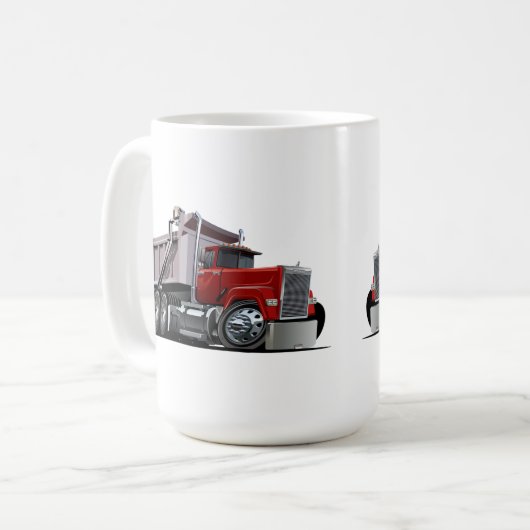 Cartoon LKW Kaffee Tasse (Vorderseite Links)