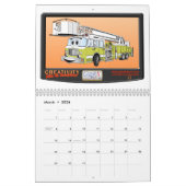 Cartoon LKW-Kalender Kalender (Mär 2026)