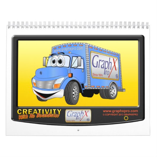Cartoon LKW-Kalender Kalender (Titelbild)