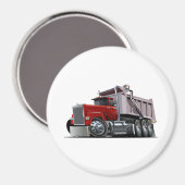 Cartoon-LKW-Magnet Magnet (Vorderseite/Rückseite)